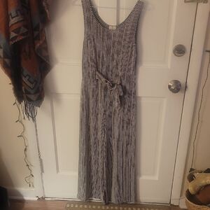 Caution To The Wind Black and White Striped Jumper